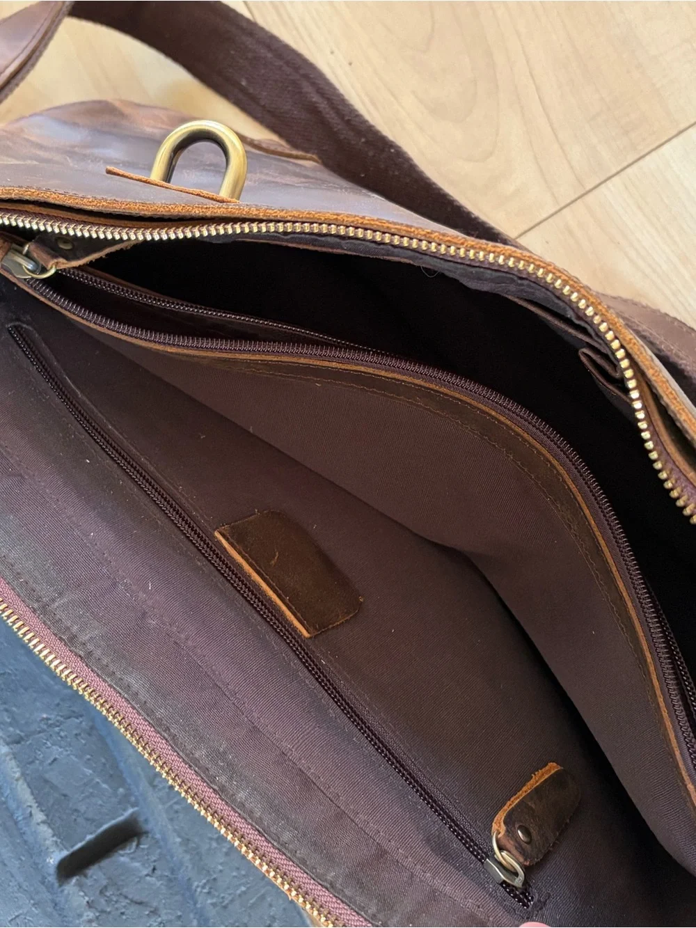 Leather Messenger Bag - Computer Bag